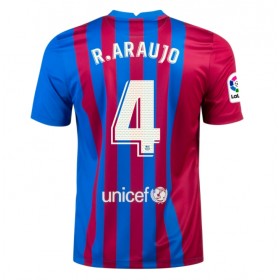 Fußballtrikots FC Barcelona Ronald Araujo 4 2021-2022 Kurzarm Heimtrikotsatz kaufen